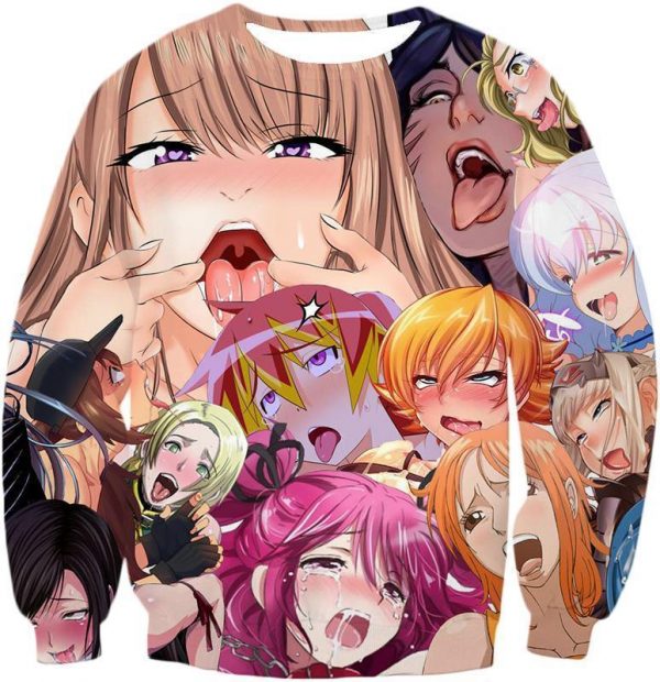 ahegao Sweater hot anime - Ahegao Shop