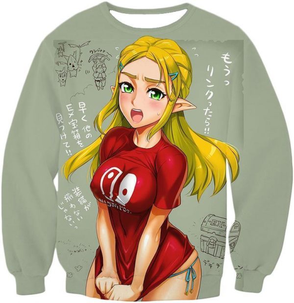 ahegao Sweater the legend of zelda princess - Ahegao Shop