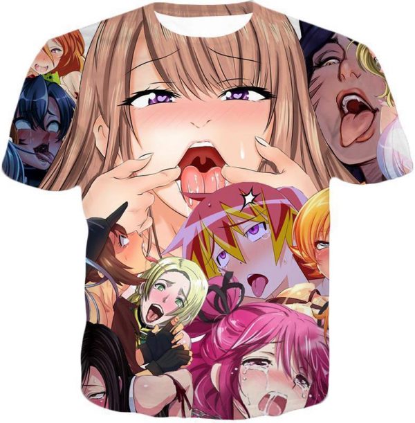 ahegao T shirts hot anime - Ahegao Shop