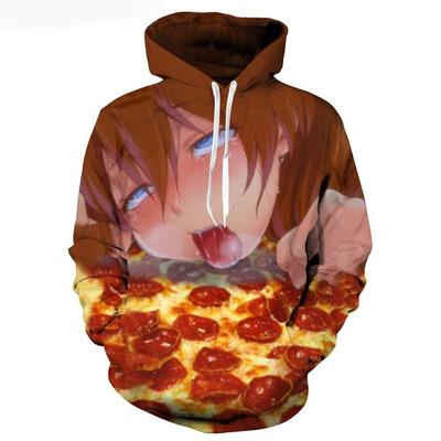 ahegao pizza hoodie - Ahegao Shop