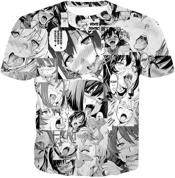 ahegao t shirts hentai face - Ahegao Shop