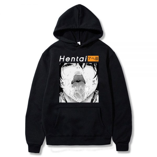 New Hentai Anime Manga Hoodies Ahegao Print Streetwear Men Women Oversized Sweatshirts Fashion Unisex Pullovers - Ahegao Shop