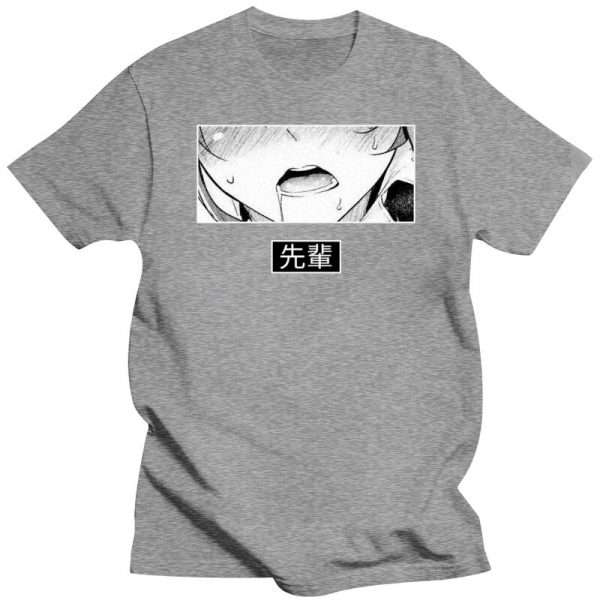 Hentai Waifu Lewd Sexy Senpai Love Hentai Ahegao Otaku Vaporwave Print Tshirt Women Men Summer Cotton 2 - Ahegao Shop
