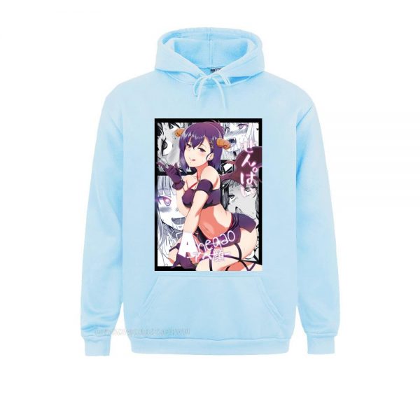 Sexy Japan Waifu Pullover Hoodie Ahegao Japanese Sweater Premium Cotton Fitnees Pullover Hoodie Camisa Hentai Anime 2 - Ahegao Shop