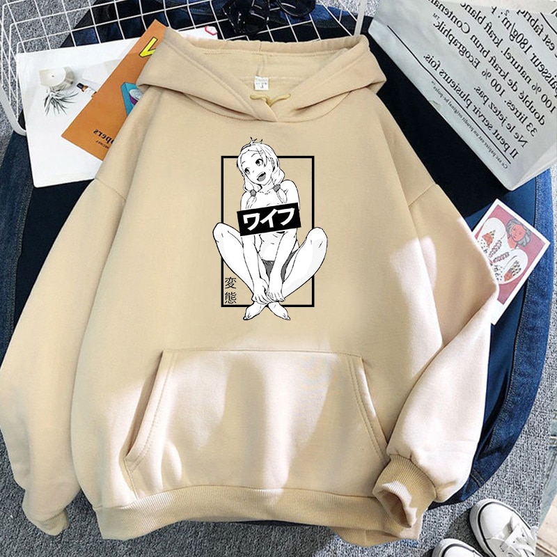 Ahegao Hentai Waifu Cartoon Unisex Hoodie