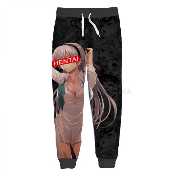 New Fashion Ahegao Graphic Spring Autumn Winter Hip Hop Casual Brand 3D Print Anime Pants Polyester 3 - Ahegao Shop