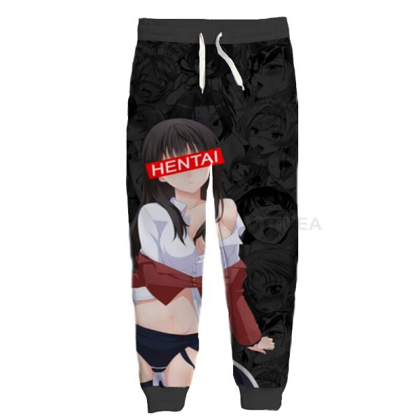 New Fashion Ahegao Graphic Spring Autumn Winter Hip Hop Casual Brand 3D Print Anime Pants Polyester 4 - Ahegao Shop