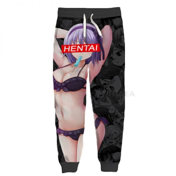 New Fashion Ahegao Graphic Spring Autumn Winter Hip Hop Casual Brand 3D Print Anime Pants Polyester 5 - Ahegao Shop