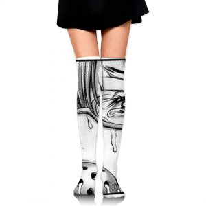 ohoooh Anime AHEGAO Sexy Shame Face Expression Velvet Thigh High Socks  Kawaii Cosplay Knee High Socks Cute Japanese Stockings