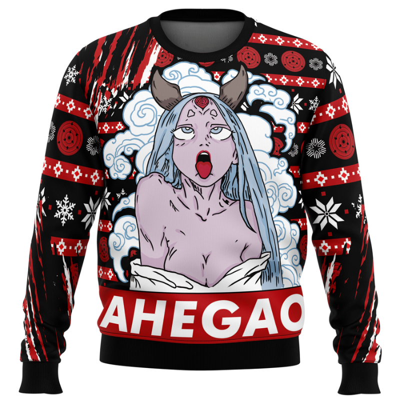 Ahegao Kaguya Ugly Christmas Sweater
