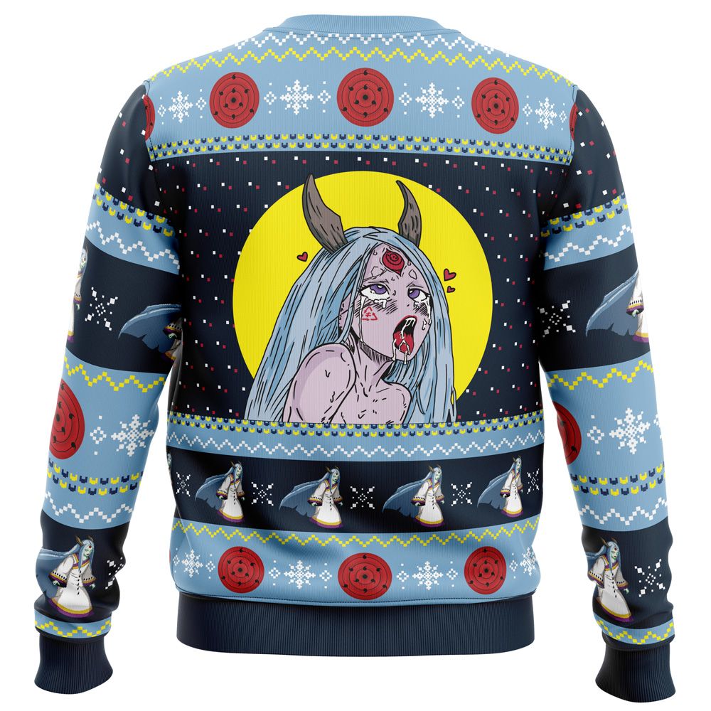Ahegao Naruto Kaguya Otsutsuki Ugly Christmas Sweater 2 - Ahegao Shop Ahegao Naruto Kaguya Otsutsuki Ugly Christmas Sweater - Image 2